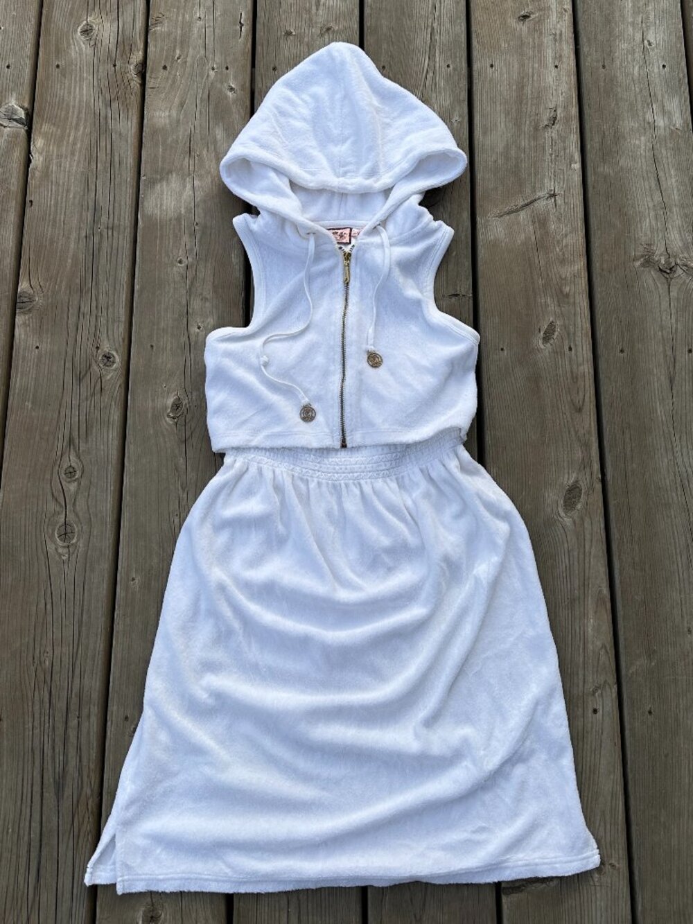 y2k juicy couture terry cloth romper dress